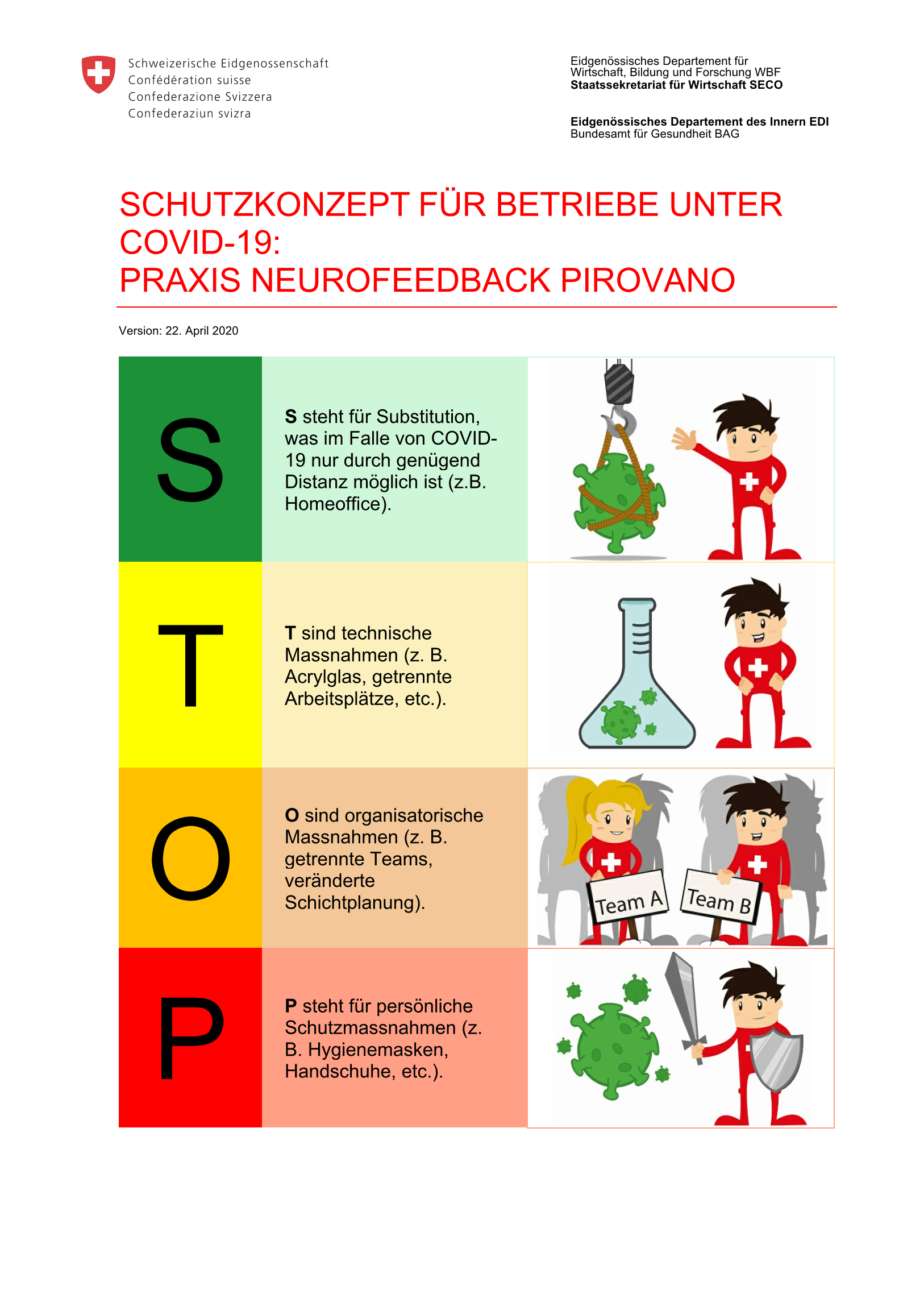 SCHUTZKONZEPT COVID-19